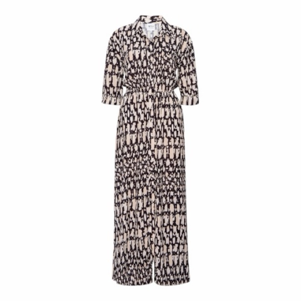 NWT! MISA LOS ANGELES Abstract Geo Lourdes Maxi Dress. Size XS.